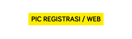 PIC REGISTRASI web