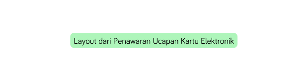 Layout dari Penawaran Ucapan Kartu Elektronik